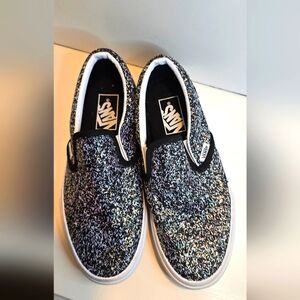 VANS Classic Slip-on Sneakers. Shiny Party. US Women Size 6.5.
